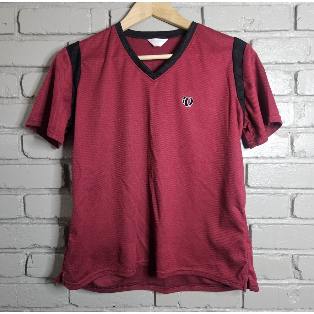 Vintage Pearl Izumi Women's Active Shirt Size L Burgundy‎